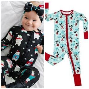 Little Sleepies 3-6m Bundle - Polar Bear Buddies & Mickey Winter Wonderland